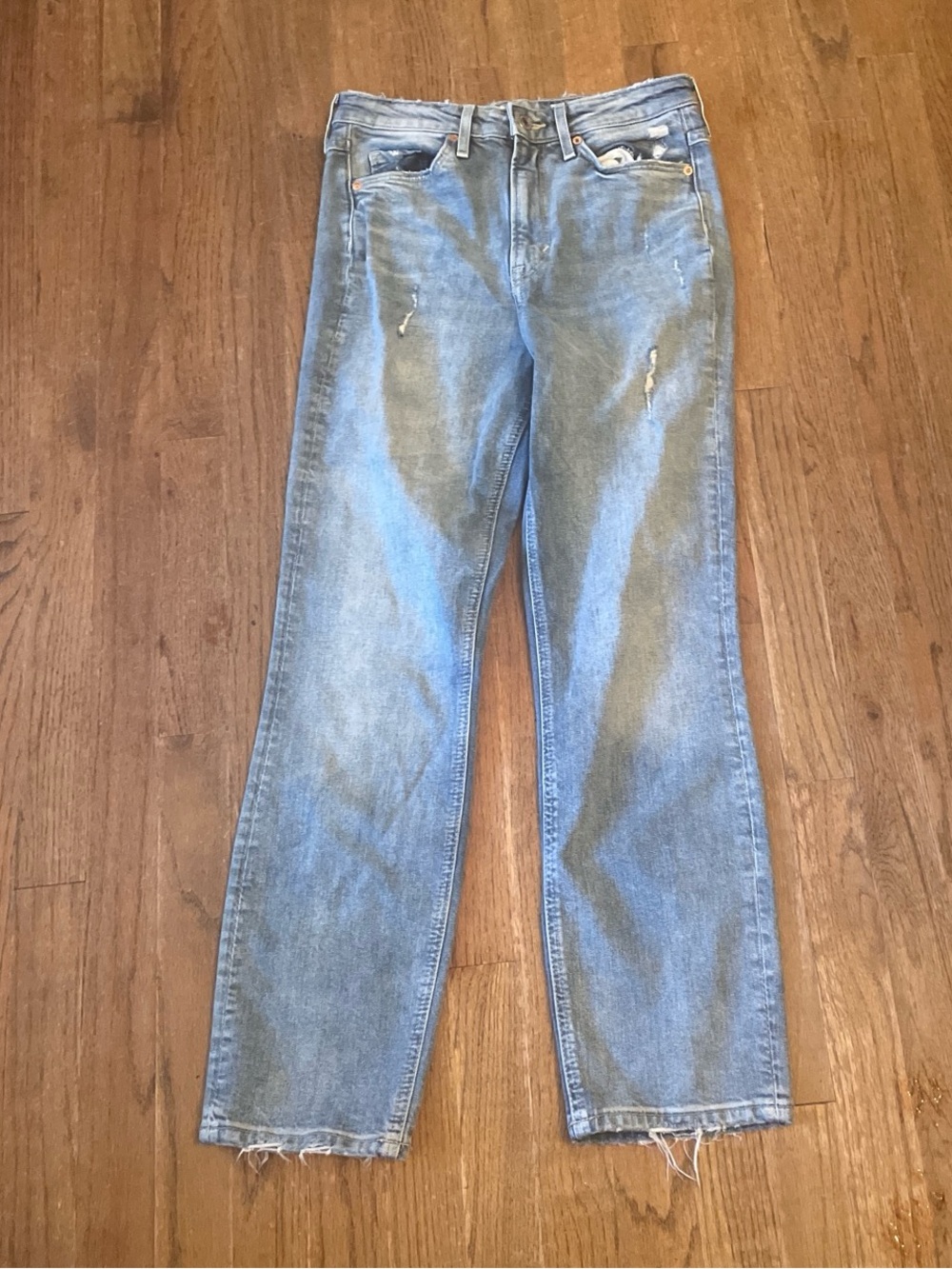 Light Blue Straight-Leg Jeans women’s size 4